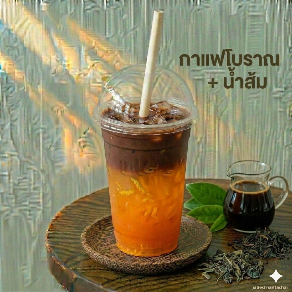 กาแฟโบราณ + น้ำส้ม