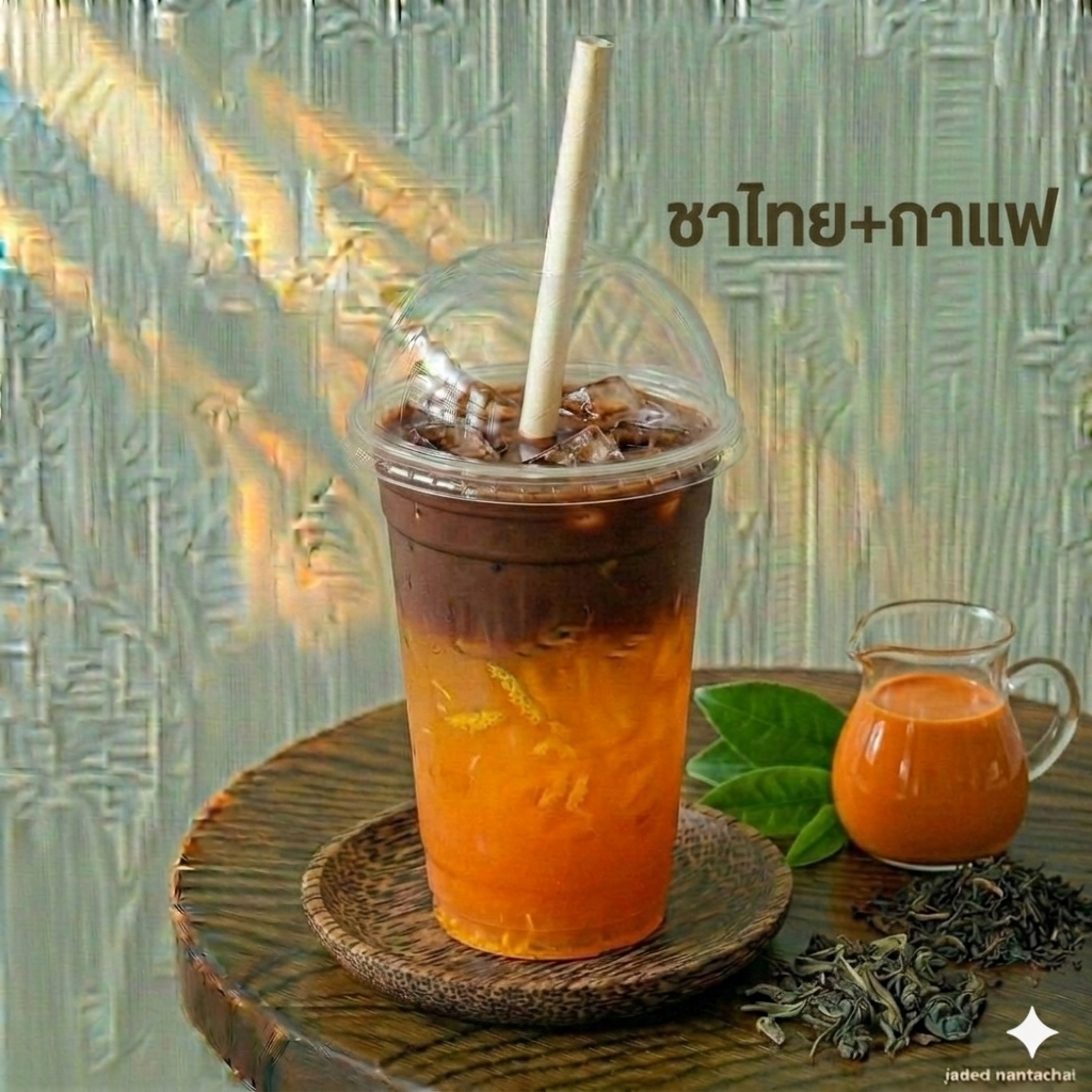ชาไทย (ชาเย็น) + กาแฟ